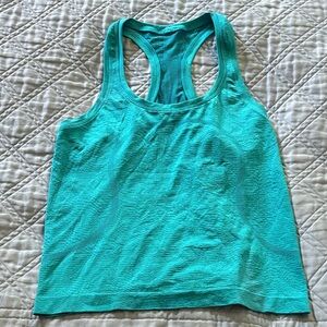 lululemon athletica Turquoise Racerback Tank Top